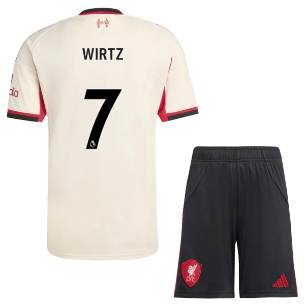 Liverpool Wirtz 7 Fodboldtrøje Børn Udebane 25/26 Liverpool Wirtz 7 Fodboldtrøje Børn Udebane 25/26