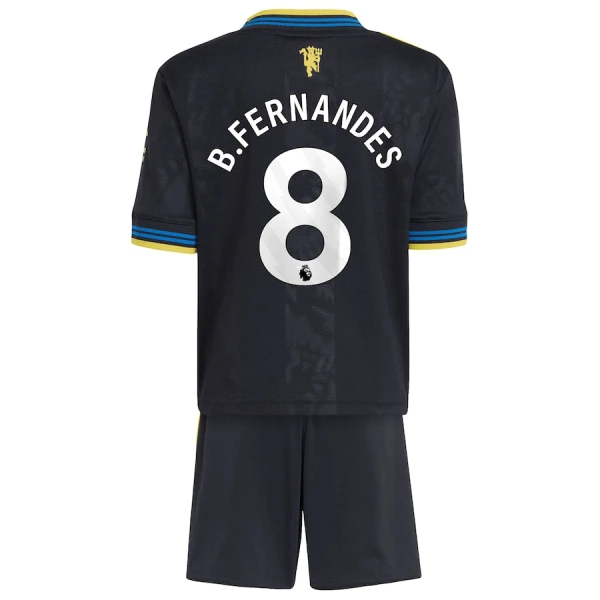 Manchester United Bruno Fernandes 8 Fodboldtrøje Børn Tredje 25/26 Manchester United Bruno Fernandes 8 Fodboldtrøje Børn Tredje 25/26