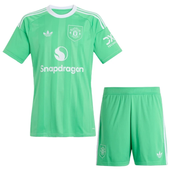 Manchester United Målmandstrøje Børn 25/26 Grøn Manchester United Målmandstrøje Børn 25/26 Grøn