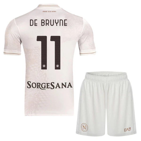 Napoli De Bruyne 11 Fodboldtrøje Børn Udebane 25/26 Napoli De Bruyne 11 Fodboldtrøje Børn Udebane 25/26