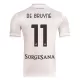 Napoli De Bruyne 11 Fodboldtrøje Herre Udebane 25/26 Napoli De Bruyne 11 Fodboldtrøje Herre Udebane 25/26