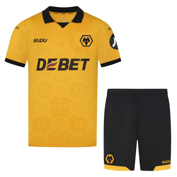 Wolverhampton Fodboldtrøje Børn Hjemmebane 25/26 Wolverhampton Fodboldtrøje Børn Hjemmebane 25/26