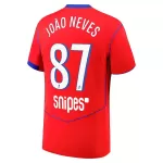 Paris Saint-Germain Joao Neves 87 Fodboldtrøje Herre Tredje 25/26