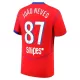 Paris Saint-Germain Joao Neves 87 Fodboldtrøje Herre Tredje 25/26