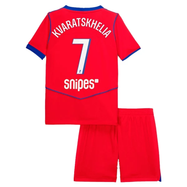 Paris Saint-Germain Kvaratskhelia 7 Fodboldtrøje Børn Tredje 25/26 Paris Saint-Germain Kvaratskhelia 7 Fodboldtrøje Børn Tredje 25/26