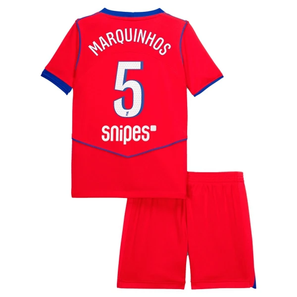 Paris Saint-Germain Marquinhos 5 Fodboldtrøje Børn Tredje 25/26