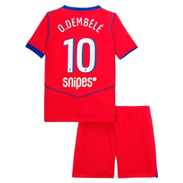 Paris Saint-Germain O. Dembele 10 Fodboldtrøje Børn Tredje 25/26 Paris Saint-Germain O. Dembele 10 Fodboldtrøje Børn Tredje 25/26