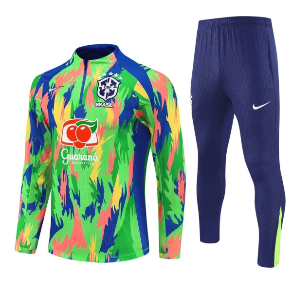 Brasilien Trænings sweatshirt sæt Herre 25/26 Grøn