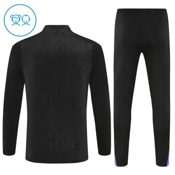 FC Barcelona Trænings sweatshirt sæt Børn 25/26 Sort