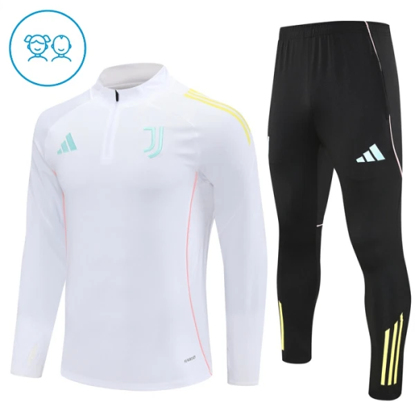 Juventus Trænings sweatshirt sæt Børn 25/26 Hvid