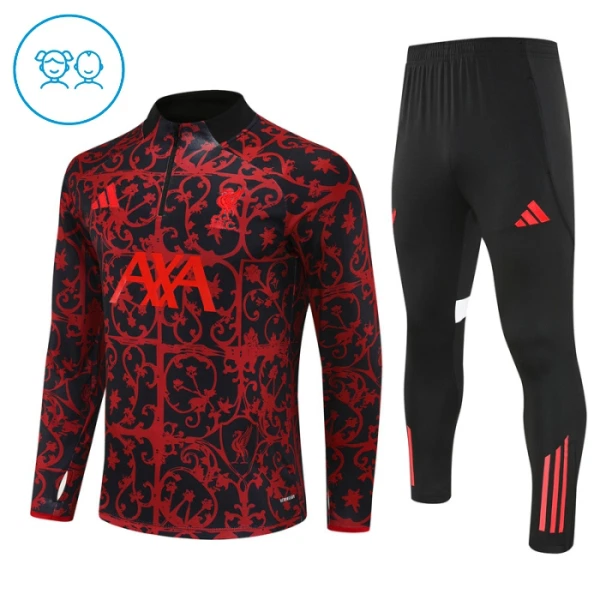 Liverpool Trænings sweatshirt sæt Børn 25/26 Sort