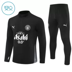Manchester City Trænings sweatshirt sæt Børn 25/26 Sort