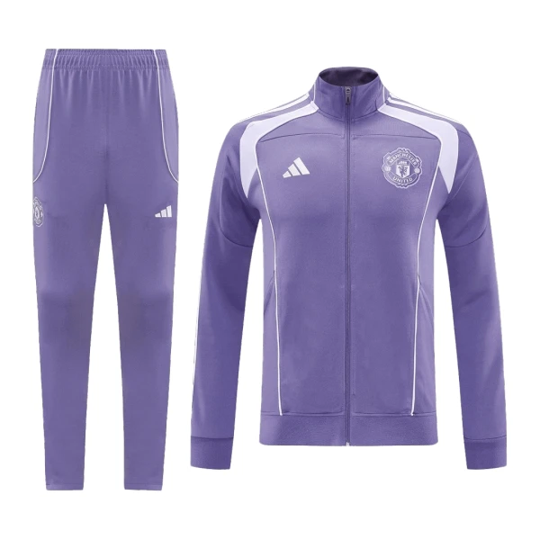 Manchester United Træningsjakkedragter Herre 25/26 Lilla Manchester United Træningsjakkedragter Herre 25/26 Lilla