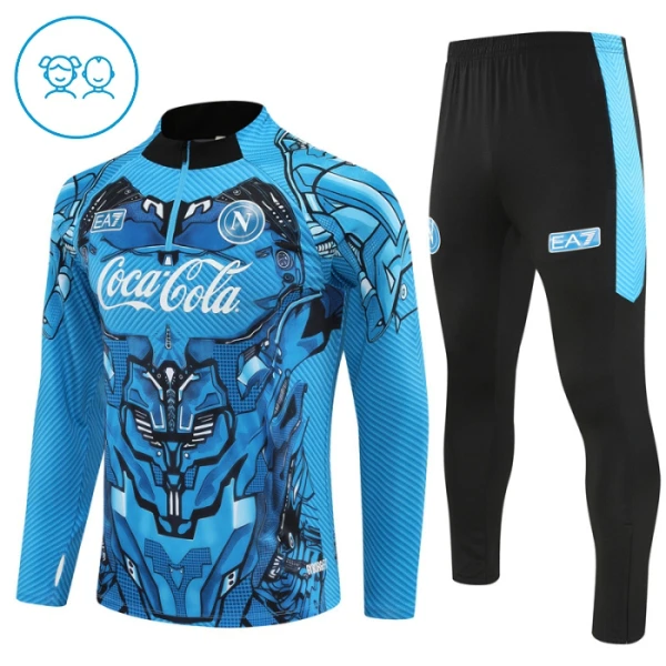 Napoli Trænings sweatshirt sæt Børn 25/26 Blå Napoli Trænings sweatshirt sæt Børn 25/26 Blå