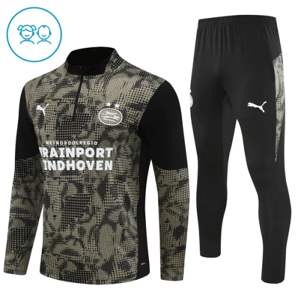 PSV Eindhoven Trænings sweatshirt sæt Børn 25/26 Sort