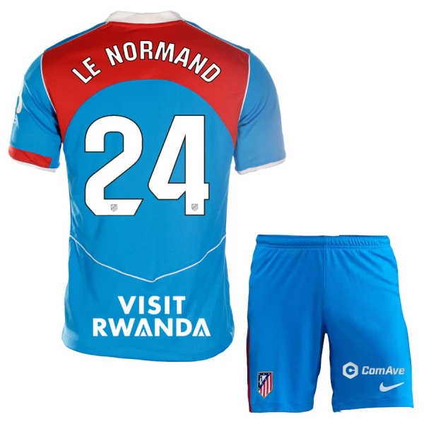 Atlético Madrid Le Normand 24 Fodboldtrøje Børn Tredje 25/26