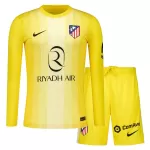 Atlético Madrid Målmandstrøje Børn 25/26 Gul Langærmet