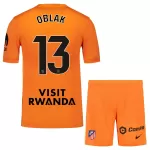 Atlético Madrid Oblak 13 Målmandstrøje Børn 25/26 Orange