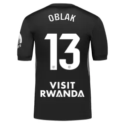 Atlético Madrid Oblak 13 Målmandstrøje Herre 25/26 Sort