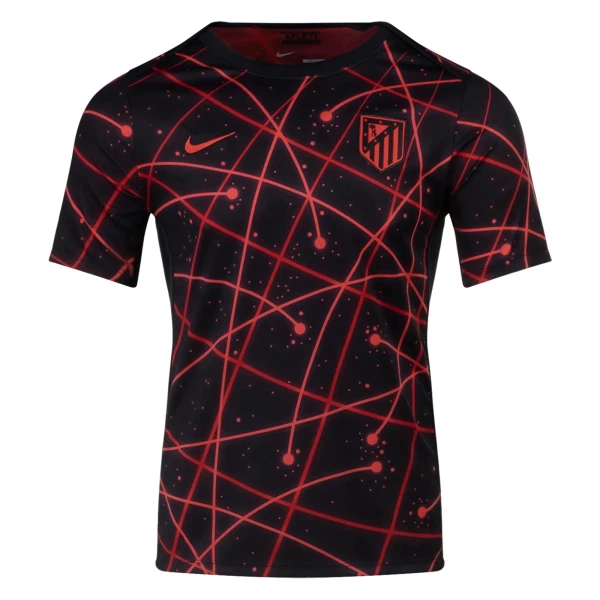 Atlético Madrid Pre-Match Fodboldtrøje Herre 25/26 Sort
