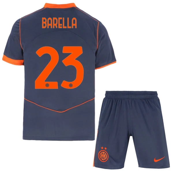 Inter Milan Barella 23 Fodboldtrøje Børn Tredje 25/26