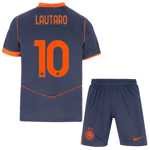 Inter Milan Lautaro Martinez 10 Fodboldtrøje Børn Tredje 25/26