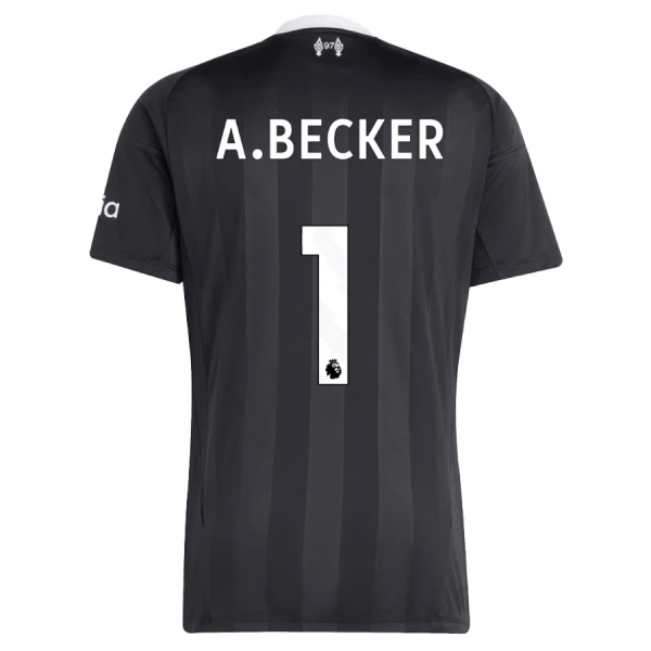 Liverpool A. Becker 1 Målmandstrøje Børn 25/26 Sort