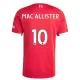 Liverpool Mac Allister 10 Fodboldtrøje Herre Hjemmebane 25/26