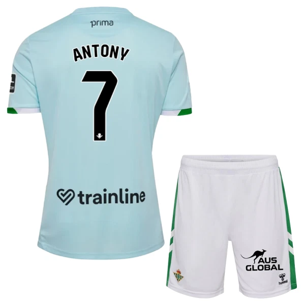 Real Betis Antony 7 Fodboldtrøje Børn Udebane 25/26