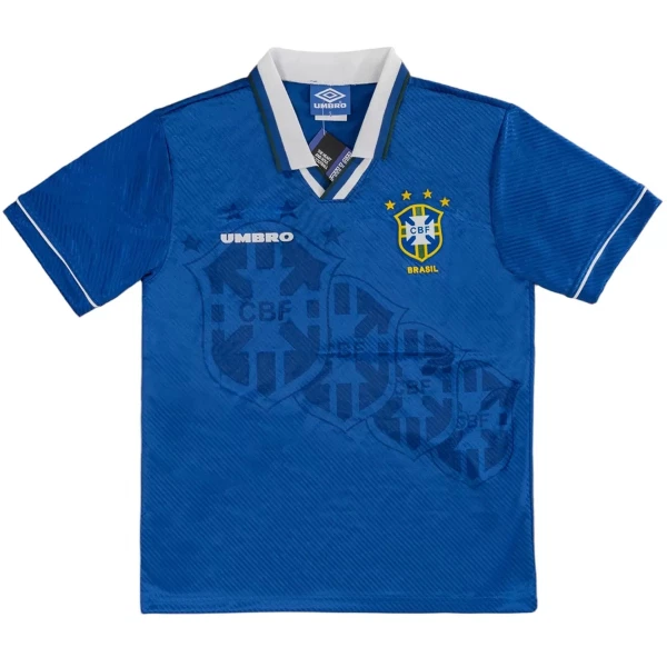Brasilien Fodboldtrøje Herre Udebane Retro 1994 Brasilien Fodboldtrøje Herre Udebane Retro 1994