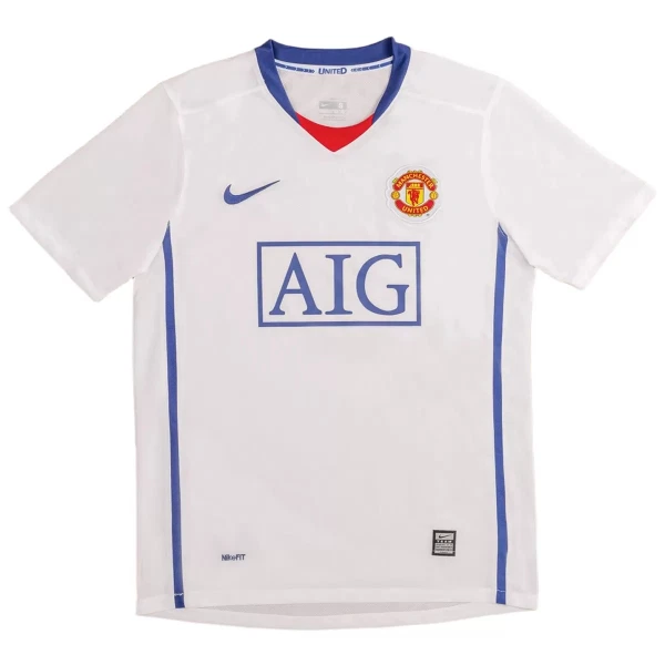 Manchester United 2008-09 Fodboldtrøje Herre Udebane Retro