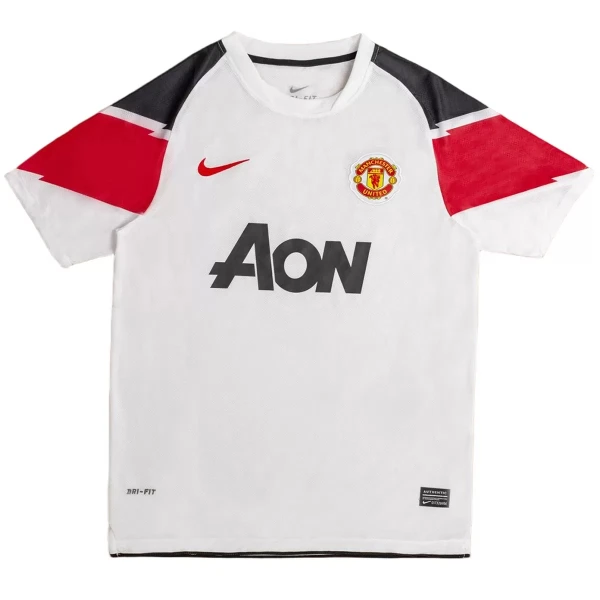 Manchester United 2010-11 Fodboldtrøje Herre Udebane Retro