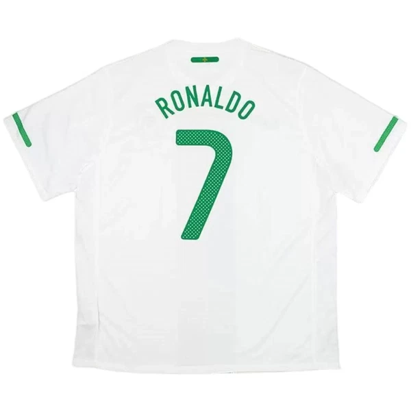 Portugal Ronaldo 7 2010 Fodboldtrøje Herre Udebane Retro Portugal Ronaldo 7 2010 Fodboldtrøje Herre Udebane Retro