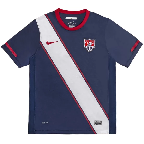 USA 2010 Fodboldtrøje Herre Udebane Retro USA 2010 Fodboldtrøje Herre Udebane Retro