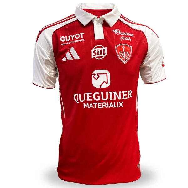 Stade Brestois Fodboldtrøje Herre Hjemmebane 25/26 Stade Brestois Fodboldtrøje Herre Hjemmebane 25/26