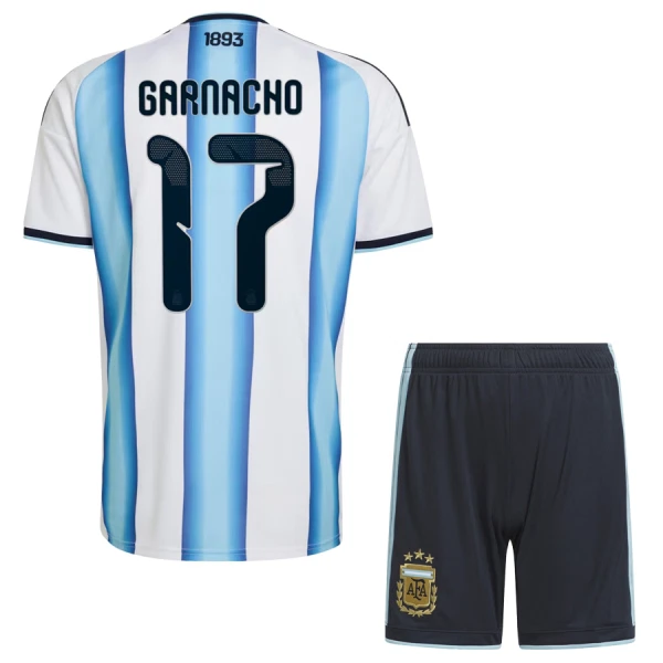 Argentina Garnacho 17 Fodboldtrøje Børn Hjemmebane VM 2026