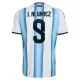 Argentina J. Alvarez 9 Fodboldtrøje Børn Hjemmebane VM 2026