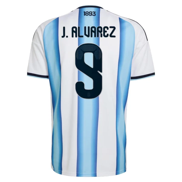 Argentina J. Alvarez 9 Fodboldtrøje Herre Hjemmebane VM 2026