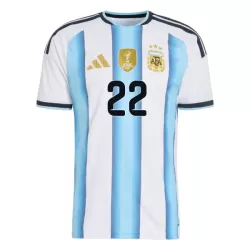 Argentina Lautaro Martinez 22 Fodboldtrøje Børn Hjemmebane VM 2026