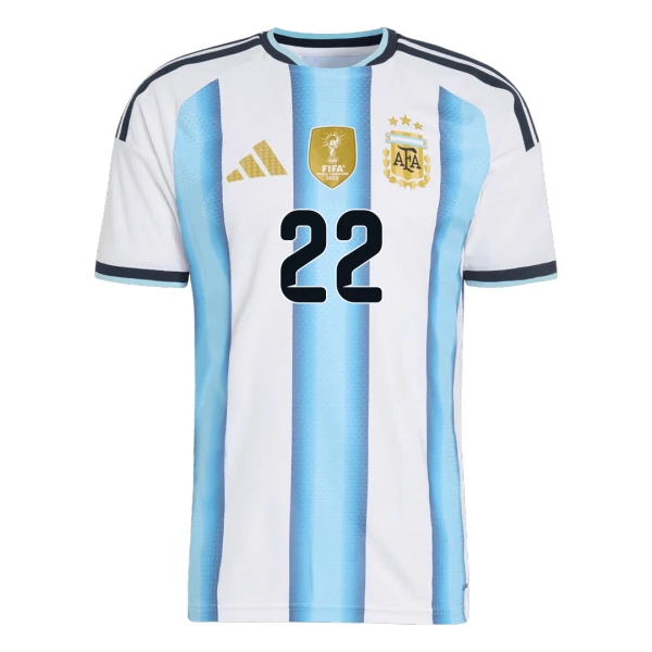 Argentina Lautaro Martinez 22 Fodboldtrøje Børn Hjemmebane VM 2026