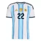 Argentina Lautaro Martinez 22 Fodboldtrøje Børn Hjemmebane VM 2026