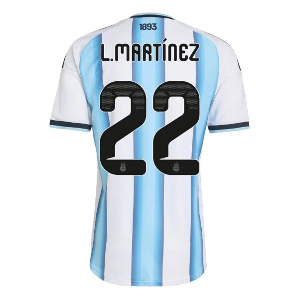 Argentina Lautaro Martinez 22 Fodboldtrøje Børn Hjemmebane VM 2026