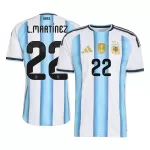 Argentina Lautaro Martinez 22 Fodboldtrøje Herre Hjemmebane VM 2026