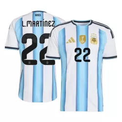 Argentina Lautaro Martinez 22 Fodboldtrøje Herre Hjemmebane VM 2026