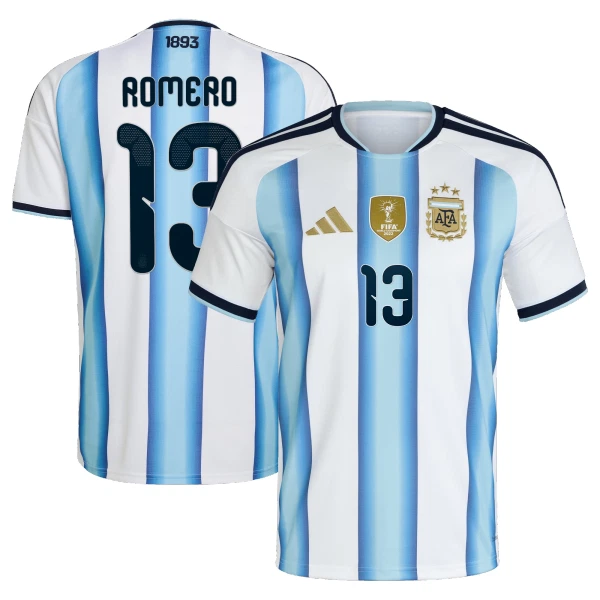 Argentina Romero 13 Fodboldtrøje Herre Hjemmebane VM 2026