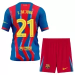 FC Barcelona Frenkie de Jong 21 Fodboldtrøje Børn Fjerde 25/26
