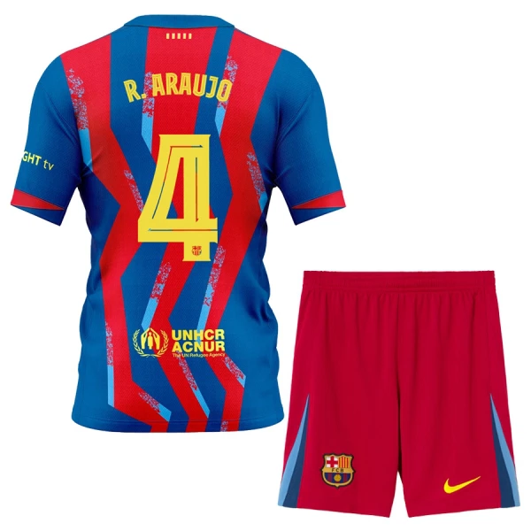FC Barcelona R. Araujo 4 Fodboldtrøje Børn Fjerde 25/26