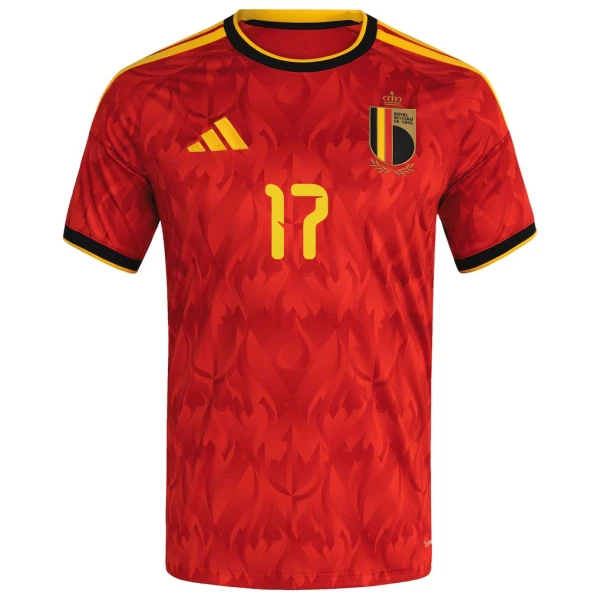 Belgien De Ketelaere 17 Fodboldtrøje Herre Hjemmebane VM 2026