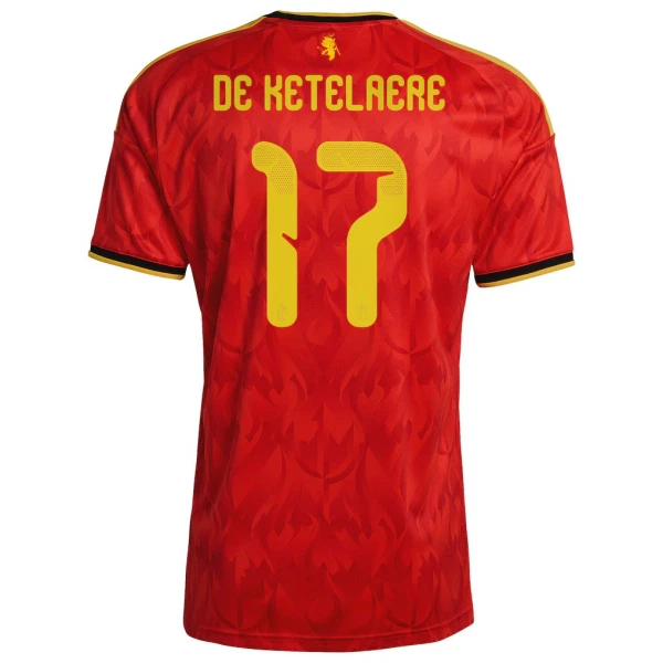 Belgien De Ketelaere 17 Fodboldtrøje Herre Hjemmebane VM 2026