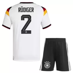 Tyskland Rudiger 2 Fodboldtrøje Børn Hjemmebane VM 2026